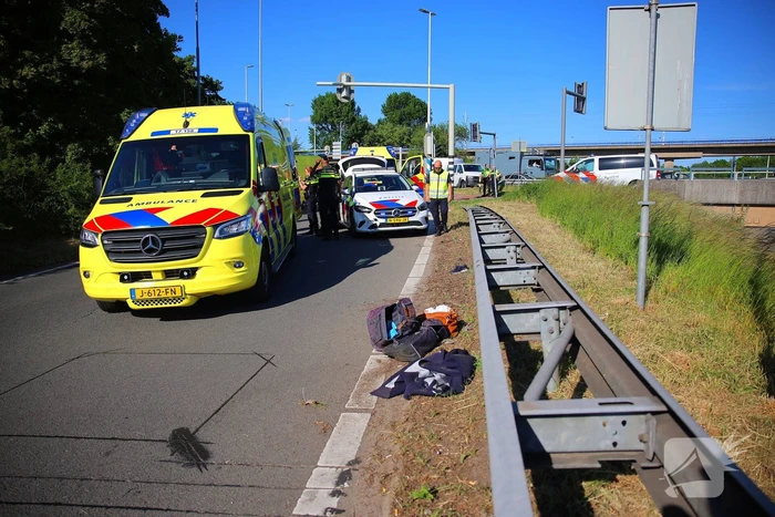 Fietser geschept en overleden