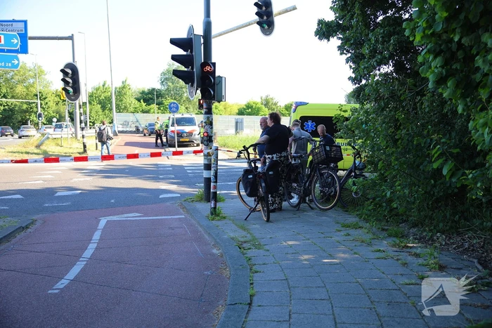 Fietser geschept en overleden