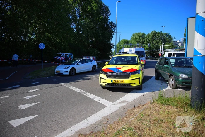 Fietser geschept en overleden