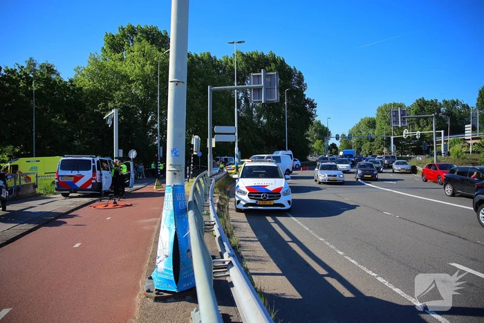 Fietser geschept en overleden