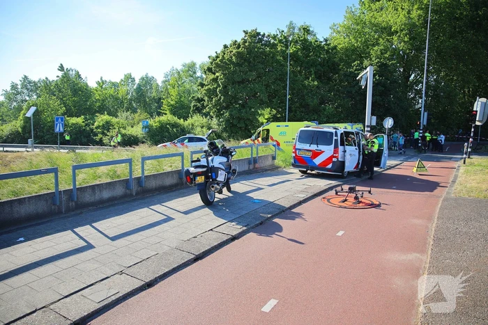 Fietser geschept en overleden