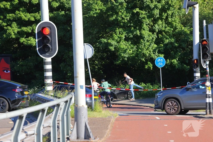 Fietser geschept en overleden