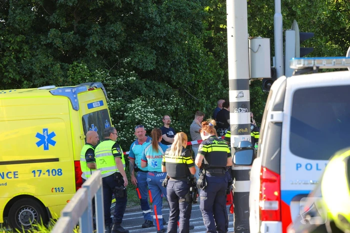 Fietser geschept en overleden