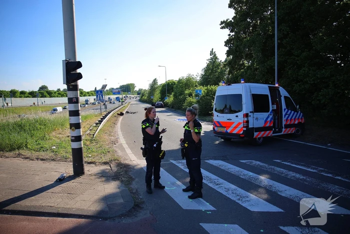Fietser geschept en overleden