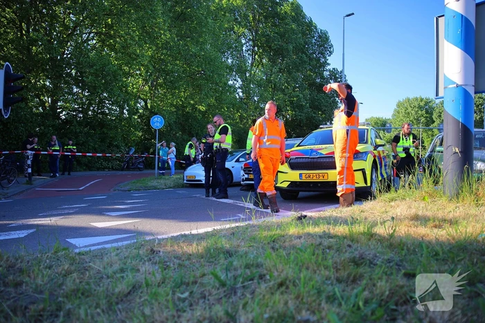 Fietser geschept en overleden