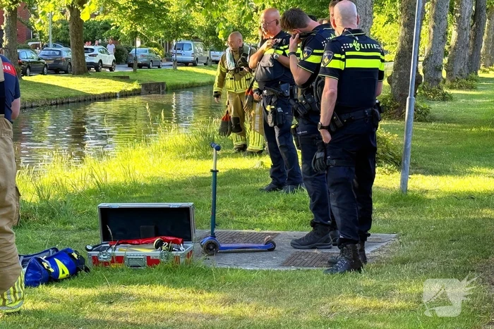Duikteam ingezet voor step aan de waterkant