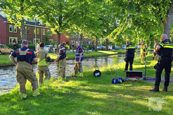 Duikteam ingezet voor step aan de waterkant