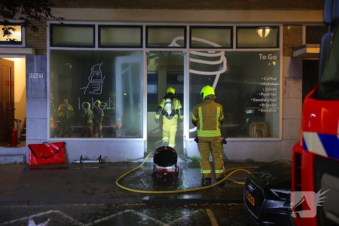 Brand in coffee bar leidt tot rookoverlast