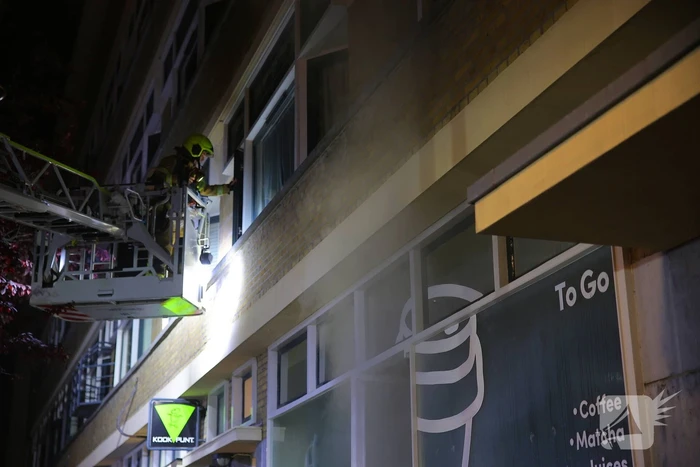 Brand in coffee bar leidt tot rookoverlast