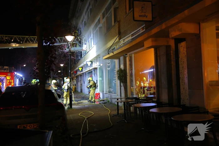 Brand in coffee bar leidt tot rookoverlast