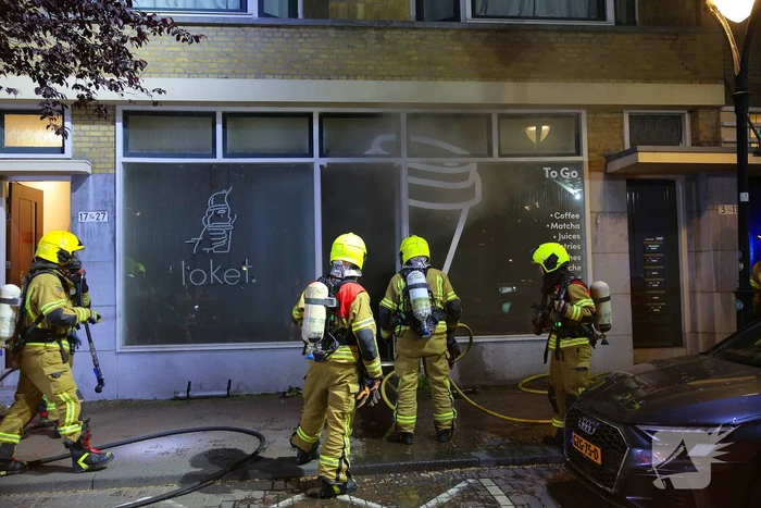 Brand in coffee bar leidt tot rookoverlast