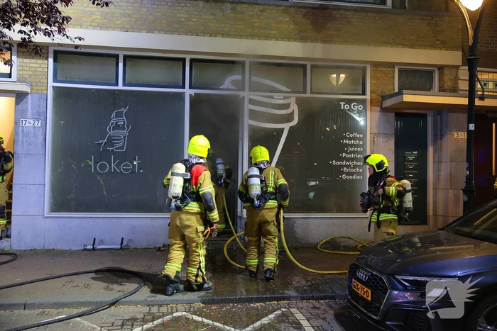 Brand in coffee bar leidt tot rookoverlast