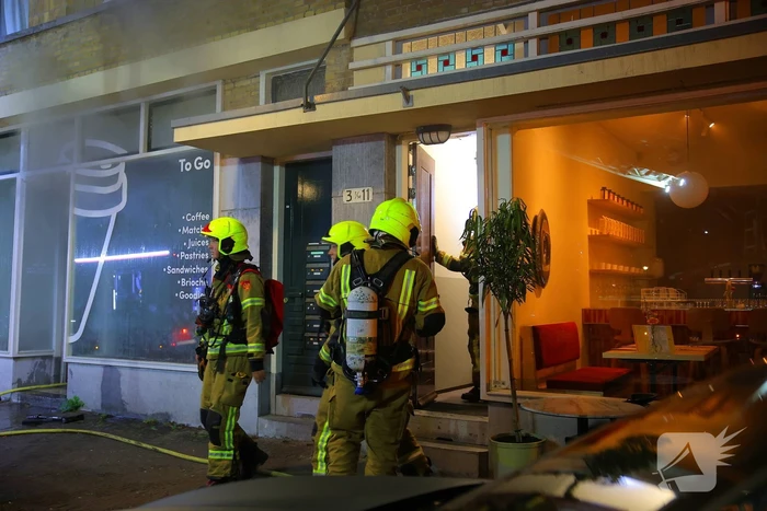 Brand in coffee bar leidt tot rookoverlast