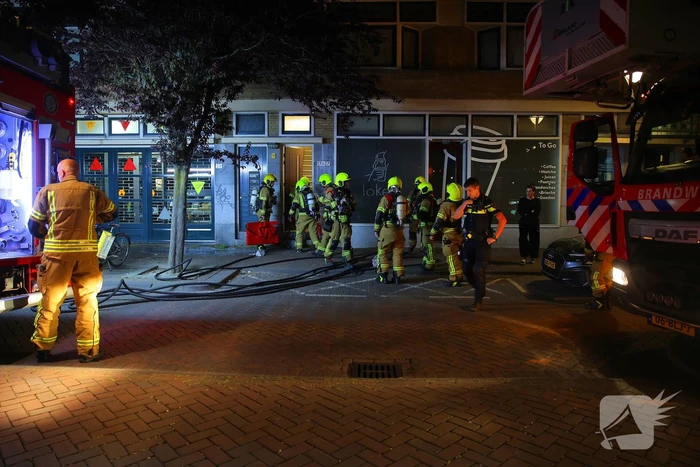 Brand in coffee bar leidt tot rookoverlast