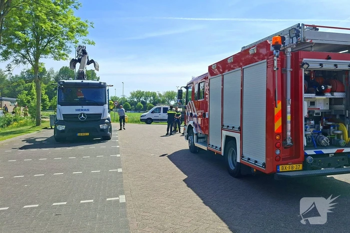 Gaslekkage tijdens graafwerkzaamheden