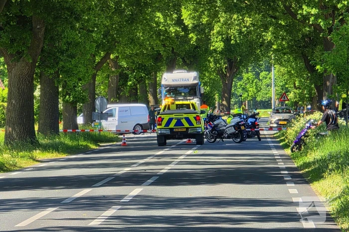 Auto belandt op op zijn kop bij ongeval