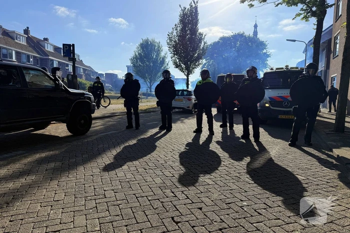 Demonstratie loopt uit de hand, politie grijpt in