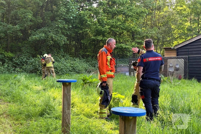 Vele brandweerlieden naar bosbrand