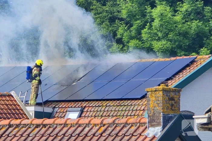 Brand in woning met zonnepanelen