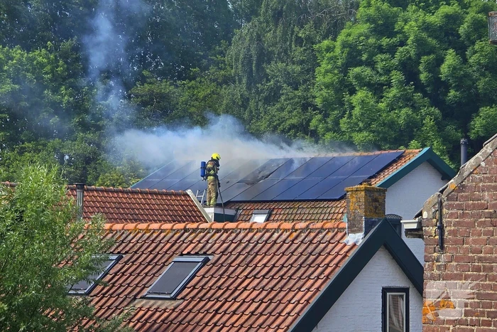 Brand in woning met zonnepanelen