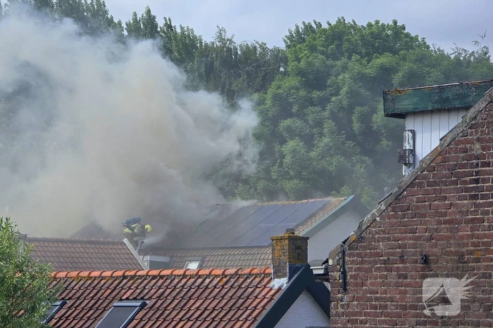 Brand in woning met zonnepanelen