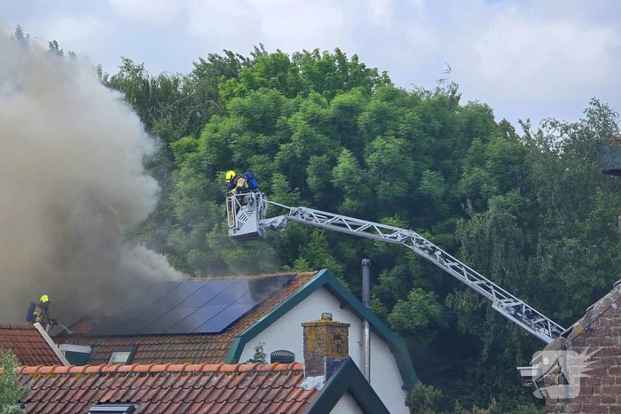 Brand in woning met zonnepanelen