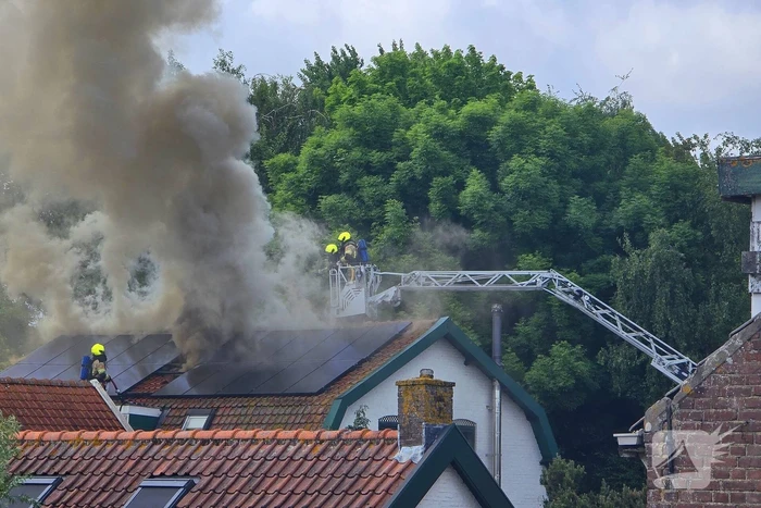 Brand in woning met zonnepanelen