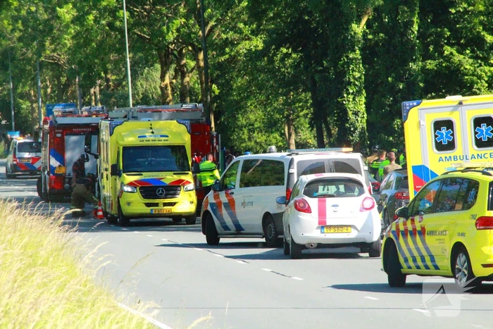 Automobilist van bestelbus klapt op boom, traumateam ingezet