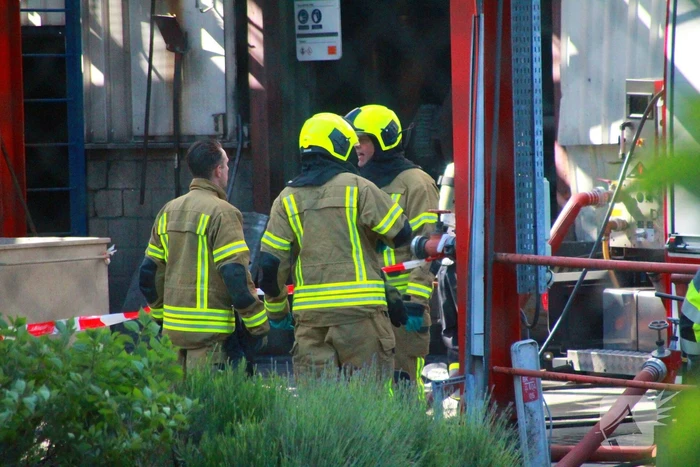 Grote brand in pand afvalverwerker