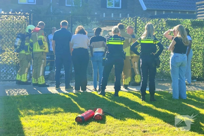 Bewoner blust brandende kliko