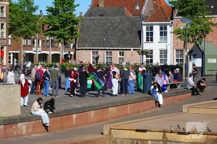Demonstratie rustig verlopen onder politie-begleiding