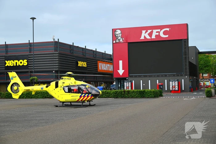 Traumahelikopter landt na ongeval