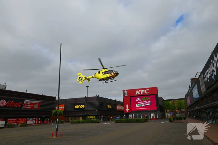 Traumahelikopter landt na ongeval