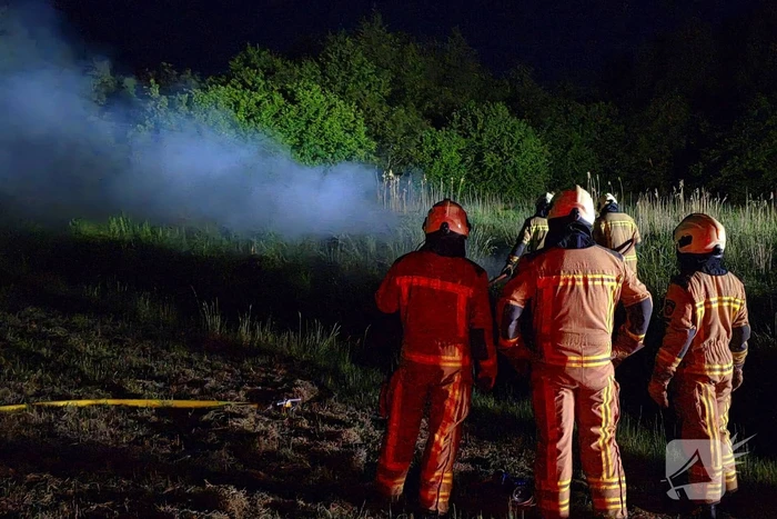 Bermbrand snel geblust door brandweer