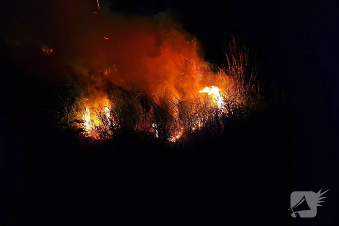 Bermbrand snel geblust door brandweer