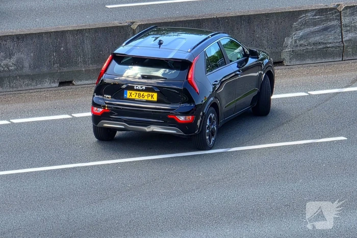 Ongeval op snelweg met twee voertuigen