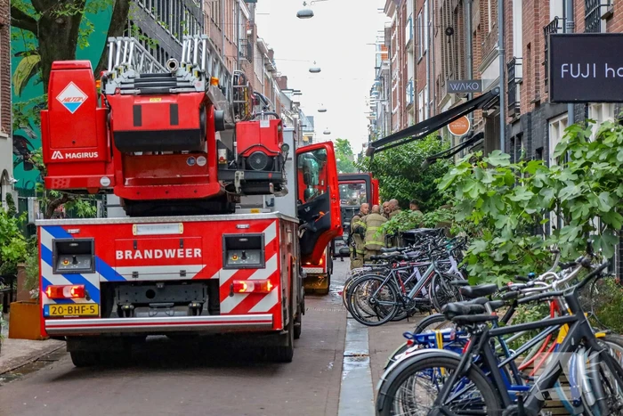 Brand in restaurant door grilloven