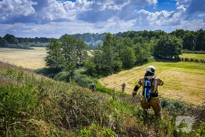 Flinke brand in bosrijke omgeving geblust