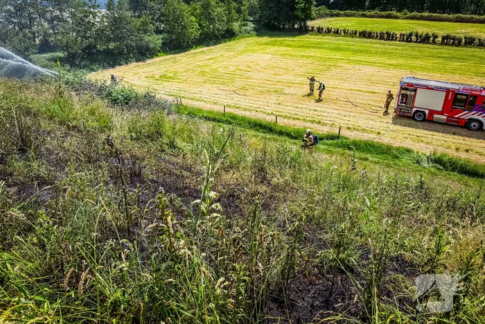 Flinke brand in bosrijke omgeving geblust