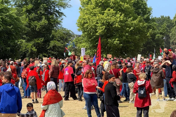 Duizenden demonstranten aanwezig voor Gaza