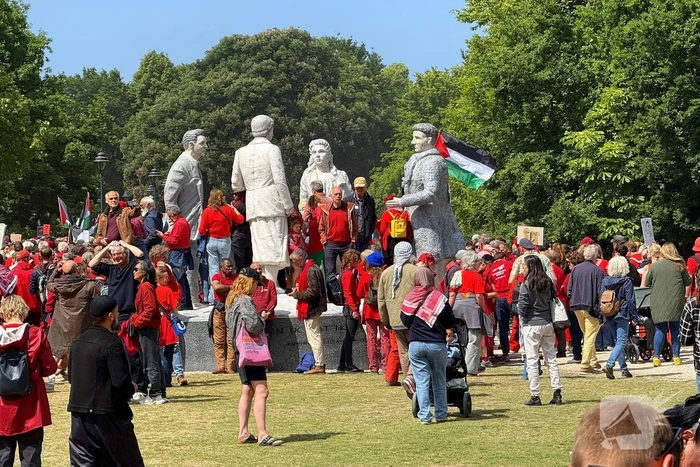 Duizenden demonstranten aanwezig voor Gaza