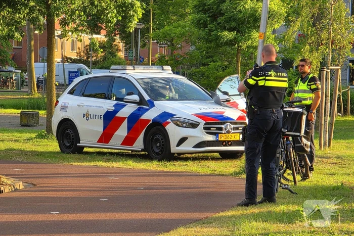 Botsing tussen twee fietsen op fietspad