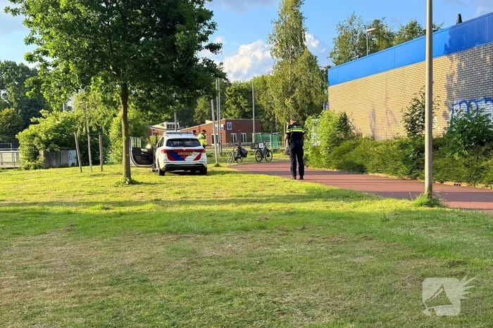 Botsing tussen twee fietsen op fietspad