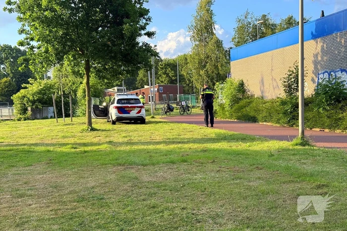 Botsing tussen twee fietsen op fietspad