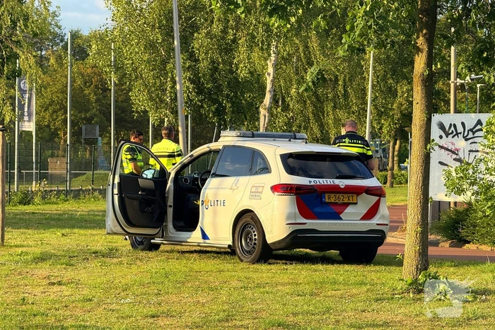 Botsing tussen twee fietsen op fietspad