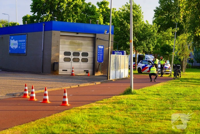 Botsing tussen twee fietsen op fietspad