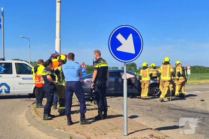 Ongeval met grote schade verstoort verkeer