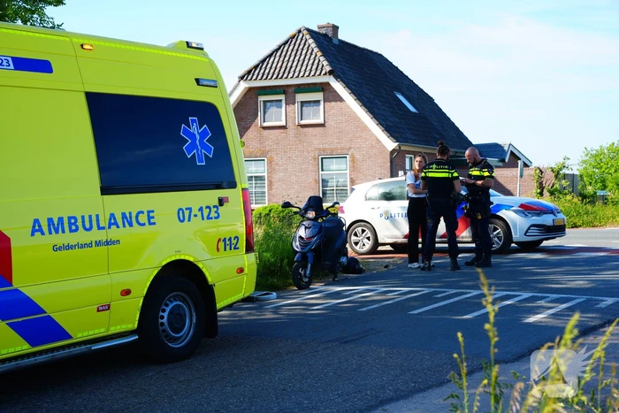 Scooterrijder gewond bij botsing