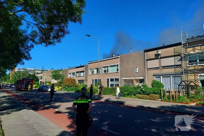 Brand in woning zorgt voor grote inzet