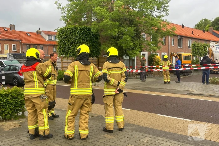 Brandweer voert metingen uit na gaslekkage